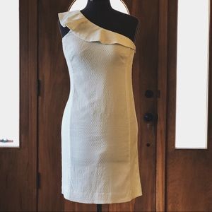 Ann Taylor One Shoulder Dress